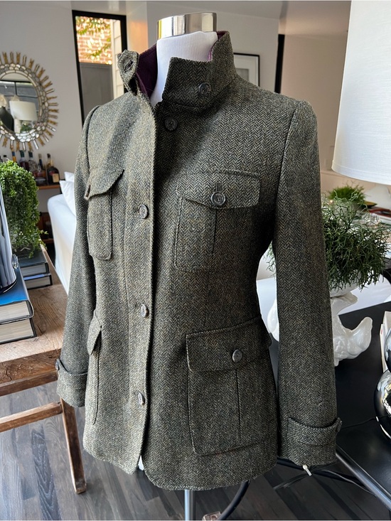 House of Bruar Jackets & Blazers - House of Bruar of Scotland Herringbone Wool Blend Field Hunt Jacket size 8